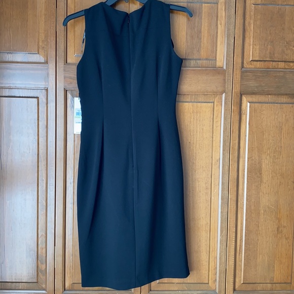 Size 4 Black Calvin Klein Fitted Dress - Picture 2 of 2